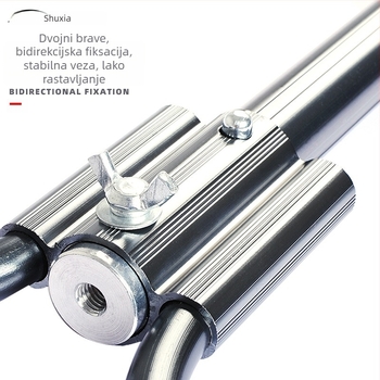 Ogromna aluminijska mreža za pecanje s gustom mrežom, glava promjera 50/60/70 cm, dubina mreže 75–115 cm, debele oči, nosivost 1,0–15 kg