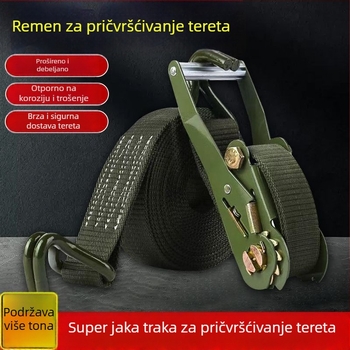 Samozaključavajući napinjač užadi za fiksiranje tereta – univerzalna kopča za pričvršćivanje