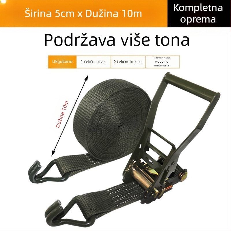 Samozaključavajući napinjač užadi za fiksiranje tereta – univerzalna kopča za pričvršćivanje
