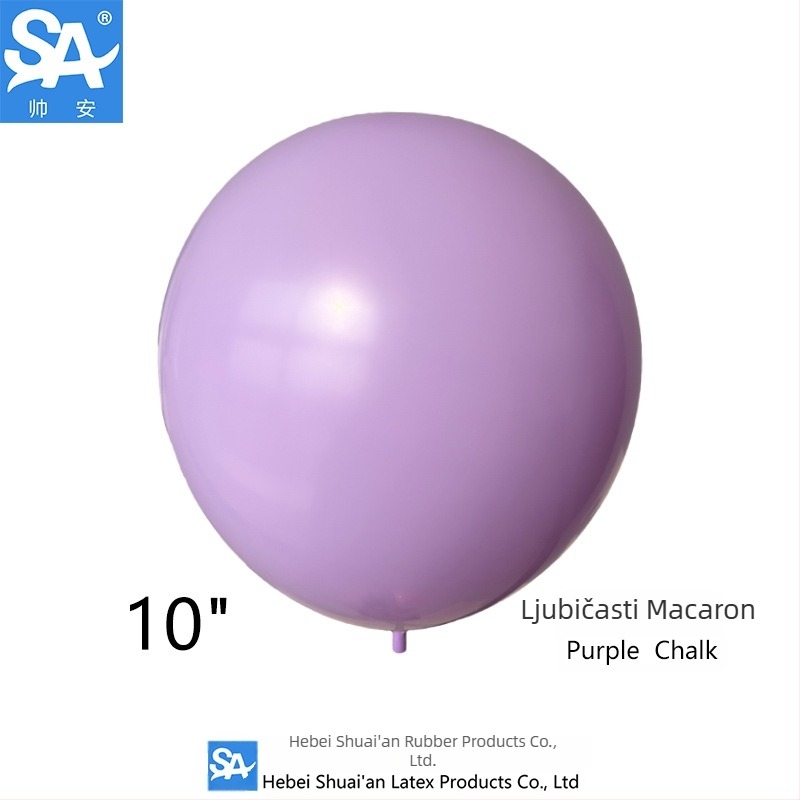 Set latex balona Shuai s otisom logotipa i prilagođenom pakiranjem – okrugli oblik, IP autorizacija