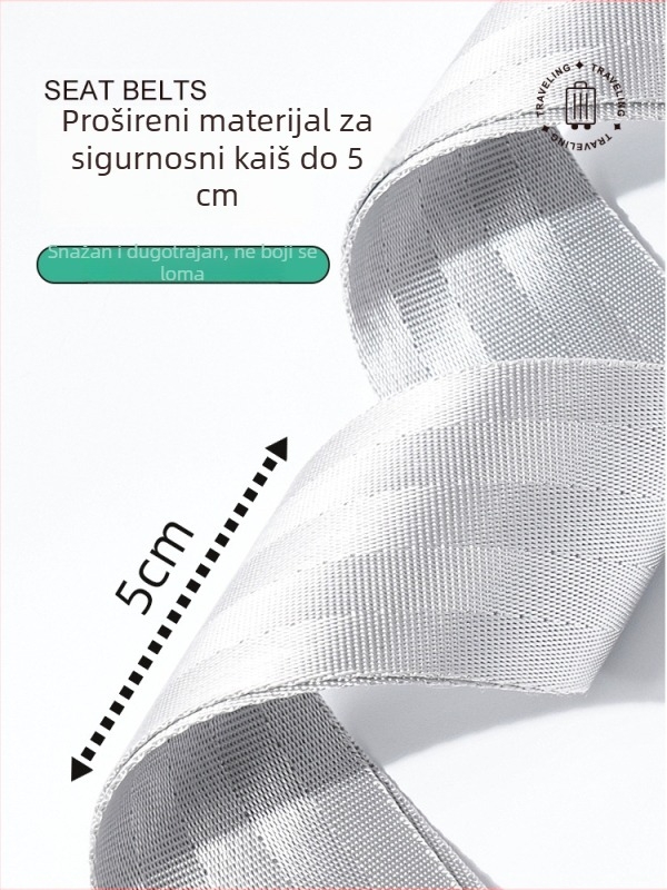 Pojas za prtljagu od najlona, križnog dizajna, protiv krađe, fiksne kopče, brava s kodom za carinu