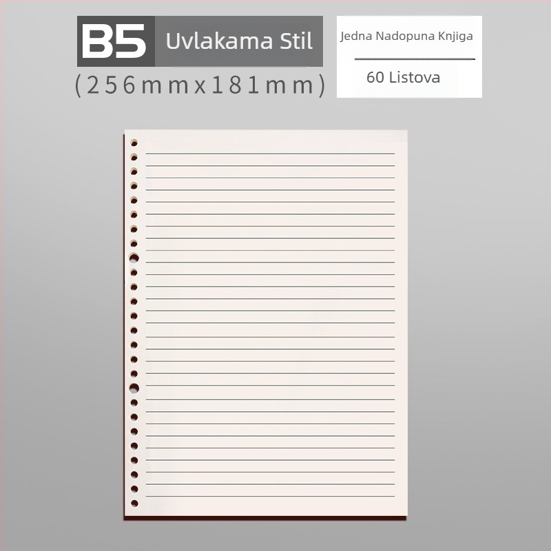 Spis s odvajan listovima za učenike, Kaba bear, KBX-2264, papir unutarnjih stranica, 50 listova, 6 rupa