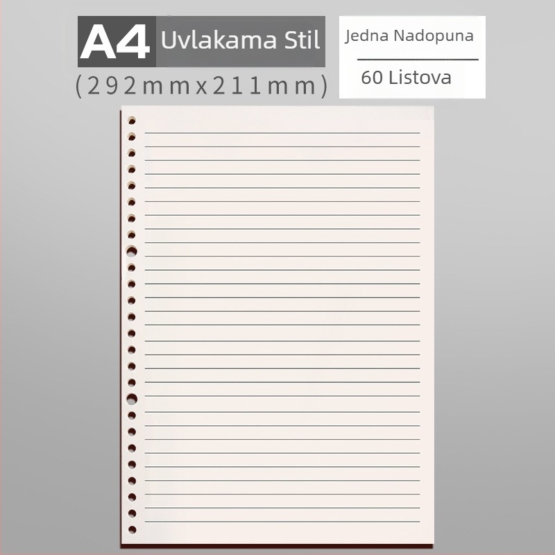 Spis s odvajan listovima za učenike, Kaba bear, KBX-2264, papir unutarnjih stranica, 50 listova, 6 rupa