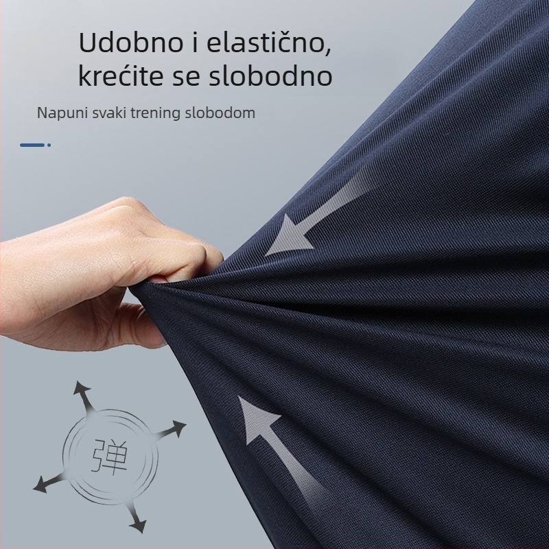 Unisex trening set s dugim rukavima, slobodan kroj, pamukasto-sintetička mješavina tkanine, brzo suši, prozračan