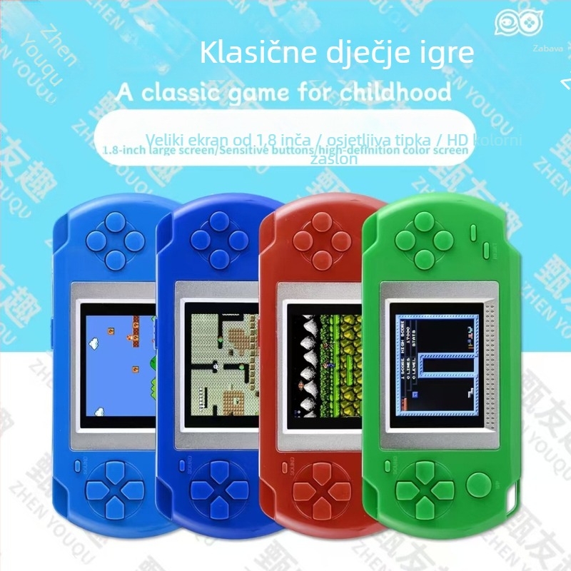 Ručna prijenosna retro igraća konzola, FC-kompatibilna, nostalgičan dizajn, 1GB RAM, izlaz 720p