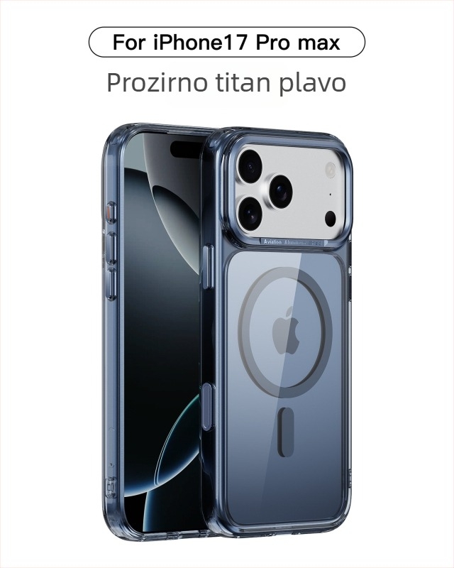 Ohla metalni kućište za telefon s prozirnim okvirom kamere i magnetskim privlačenjem za iPhone 17 Pro – otpornost na pad, injekcijsko oblikovanje