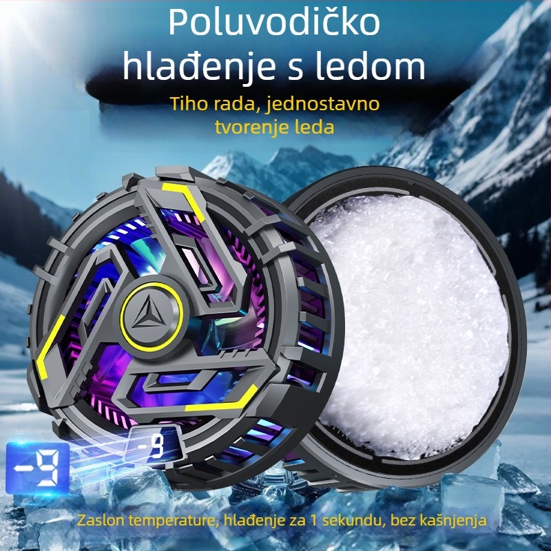 JD16 Hladnjak za mobitel s termoelektričnim hlađenjem, digitalni zaslon, Type-C sučelje, 40–70 g