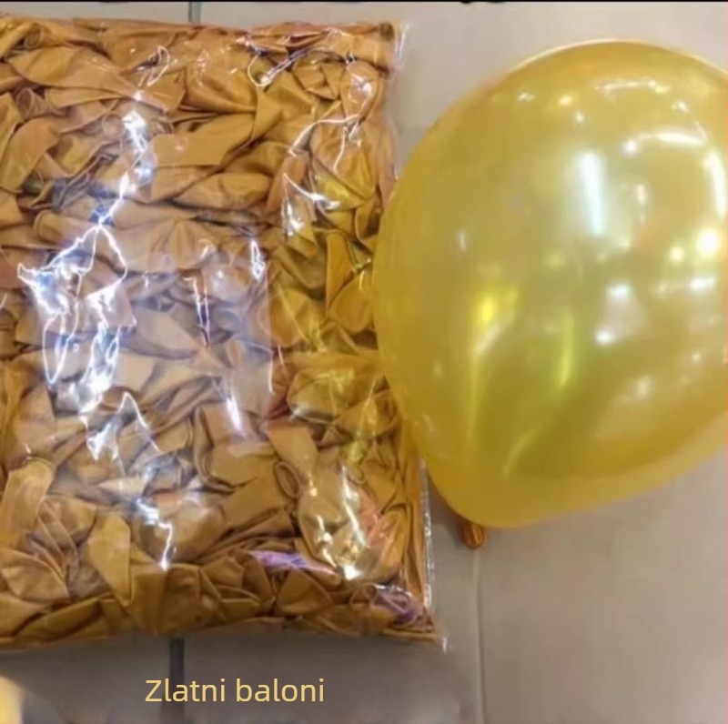 Perlaste latex baloni, paket 1000 komada za zabave i vjenčanja (Vrsta balona: Latex; Materijal: Latex; Oblik: Okrugli; Ispis logotipa: Da; Primjenjivo za: Rođendane, Vjenčanja)
