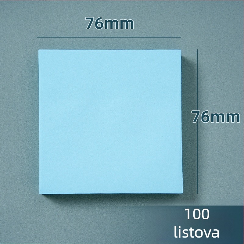 Šarene ljepljive bilježnice - slatke i kreativne Post-it bilješke Bai Rui, 100 listova, ljepljive, prilagodljive