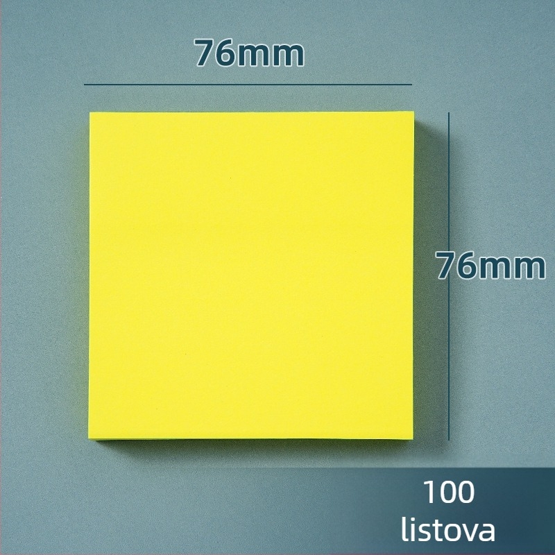 Šarene ljepljive bilježnice - slatke i kreativne Post-it bilješke Bai Rui, 100 listova, ljepljive, prilagodljive