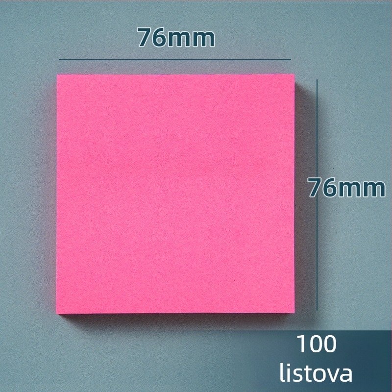 Šarene ljepljive bilježnice - slatke i kreativne Post-it bilješke Bai Rui, 100 listova, ljepljive, prilagodljive