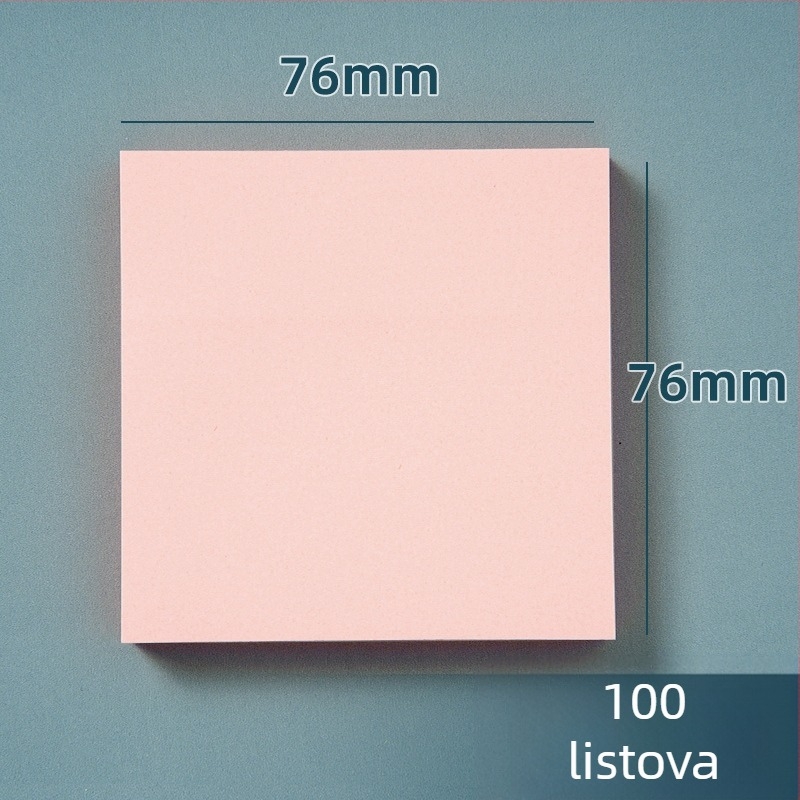 Šarene ljepljive bilježnice - slatke i kreativne Post-it bilješke Bai Rui, 100 listova, ljepljive, prilagodljive