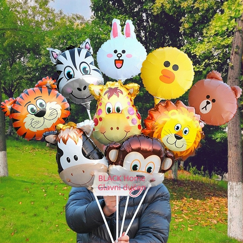 Balon od aluminijske folije, okruglog oblika, pogodan za rođendane, proljetne festivale i Dan djece