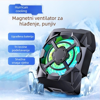 AL16 hladnjak za mobitel s magnetskim držanjem, tri brzine, bežično punjenje, USB-C