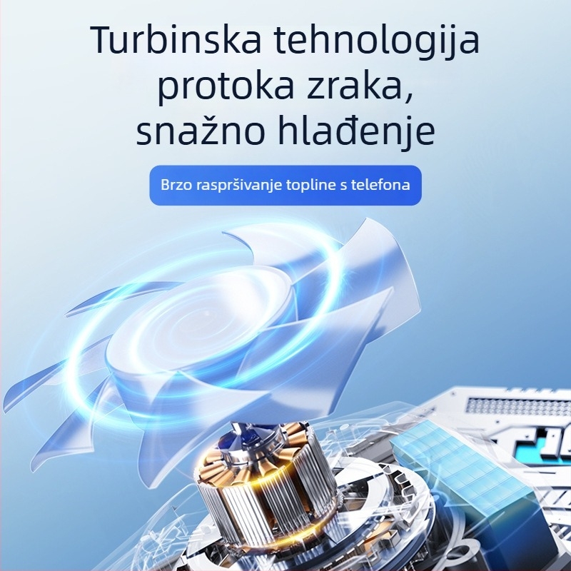 AL16 hladnjak za mobitel s magnetskim držanjem, tri brzine, bežično punjenje, USB-C