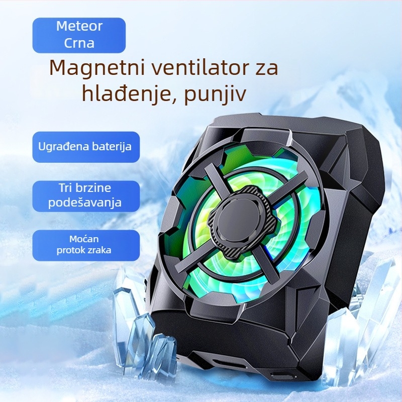 AL16 hladnjak za mobitel s magnetskim držanjem, tri brzine, bežično punjenje, USB-C