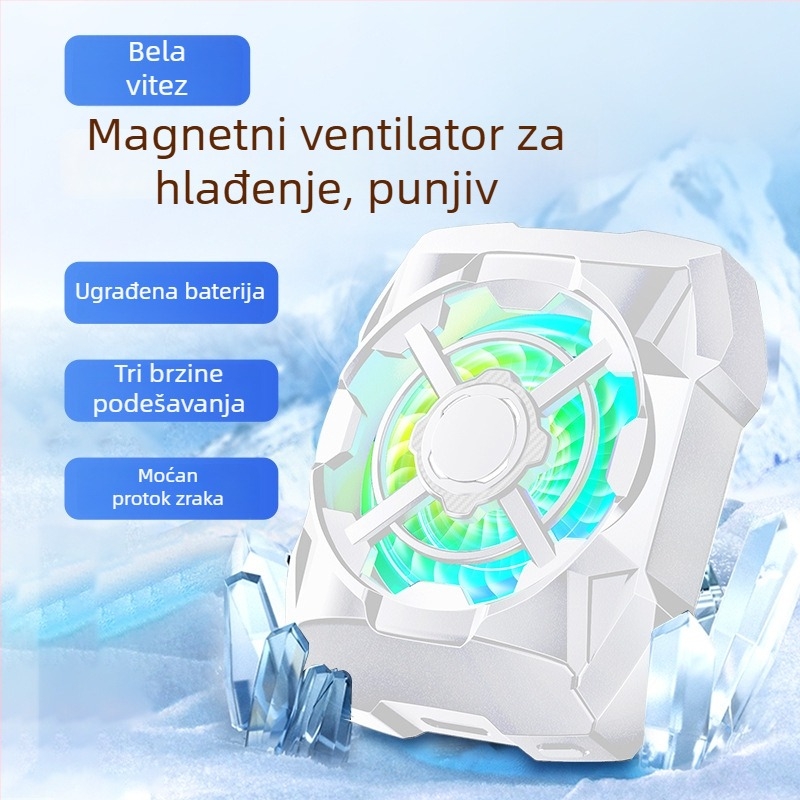 AL16 hladnjak za mobitel s magnetskim držanjem, tri brzine, bežično punjenje, USB-C