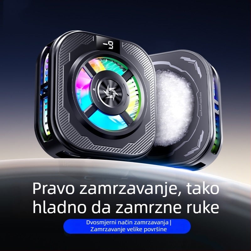 Chladić za telefon s digitalnim zaslonom, poluvodičko brzo hlađenje, magnetsko pričvršćivanje, 8W, Type-C