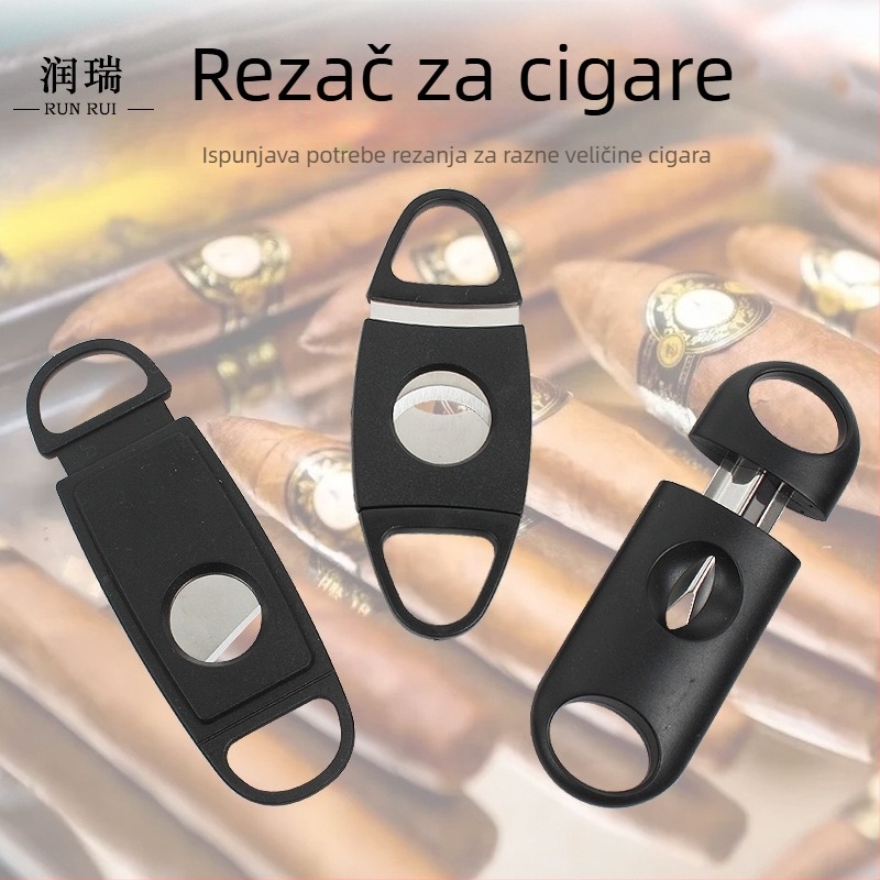 Rezač cigara Runrui, nehrđajući čelik, ručna izrada, prilagodljivo, jednostavan dizajn