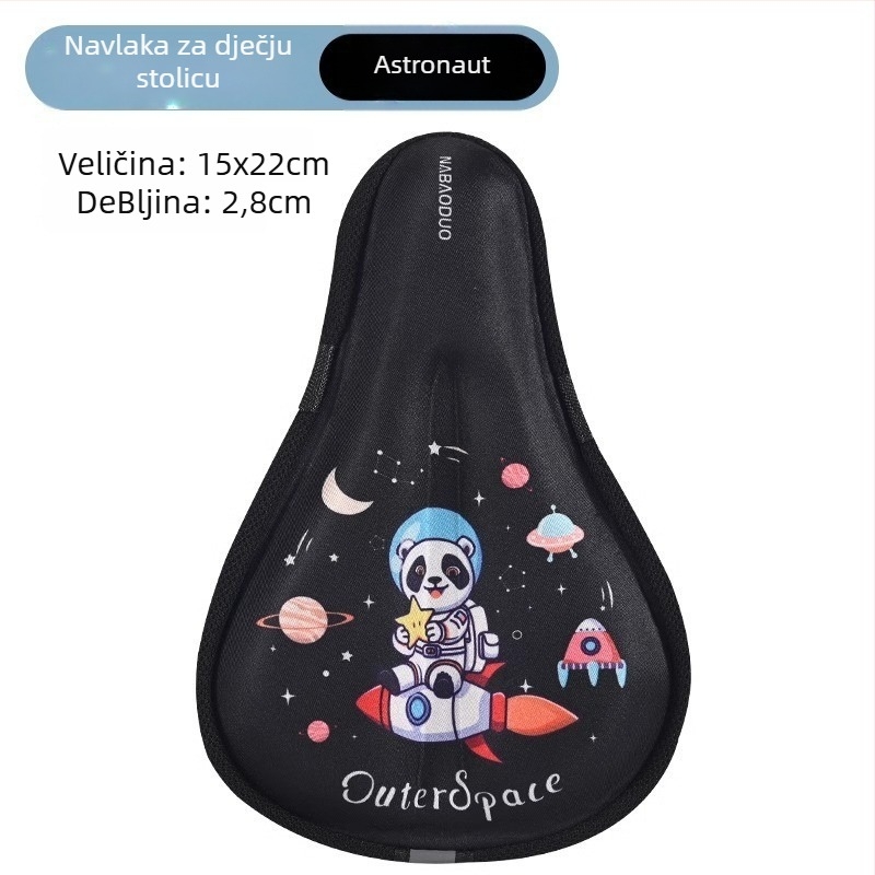Set jastučića za sjedalo dječjeg bicikla - Lycra, pogodno za dječje bicikle, model 01, šifra artikla: Children's Seat Cushion, navlaka za sjedalicu