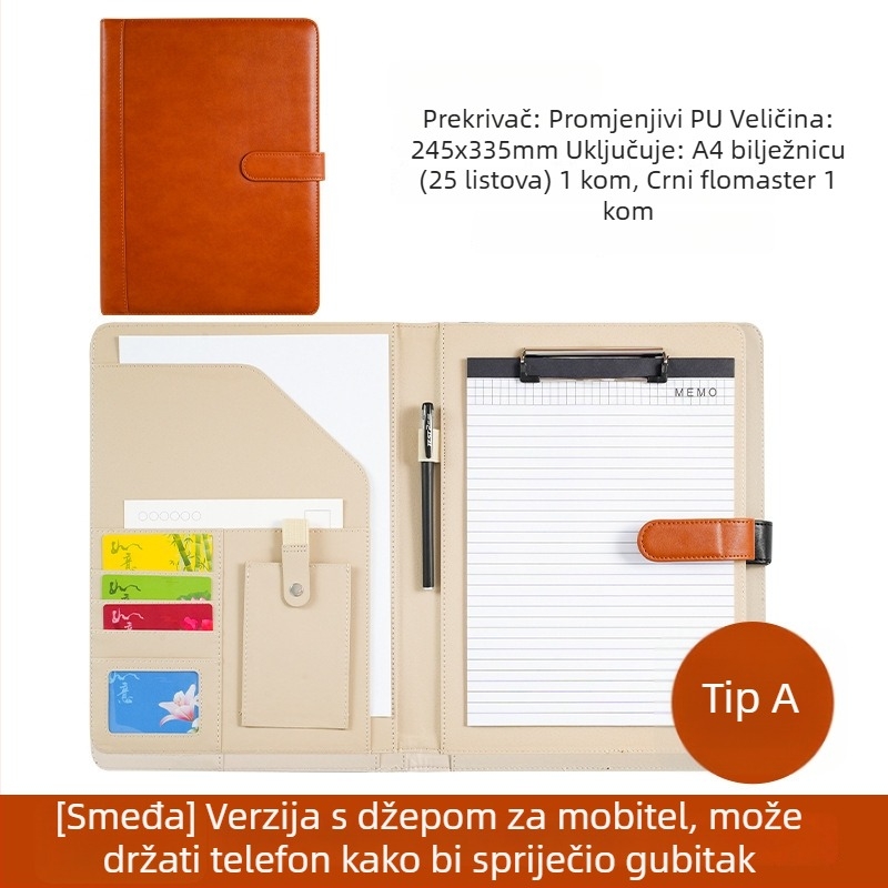 A4 plastični folder s klipsom, model WJJ-02, debljina ploče 0,5 mm, širina stražnje strane 40 mm