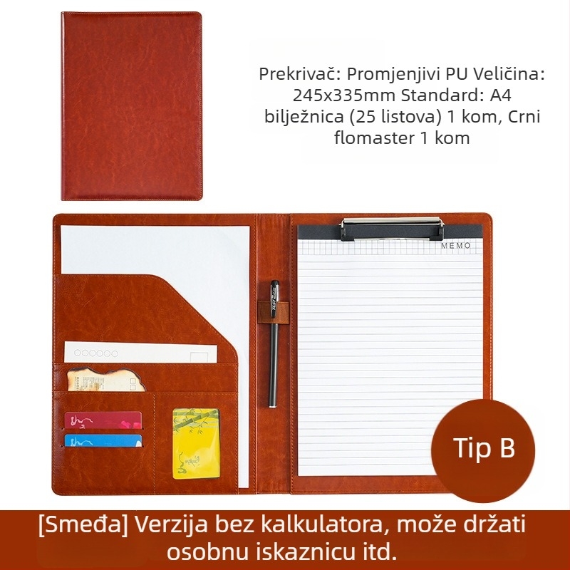 A4 plastični folder s klipsom, model WJJ-02, debljina ploče 0,5 mm, širina stražnje strane 40 mm