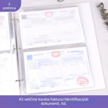 Folder za račune i potvrde - Brend: Beautiful; Model: Storage booklet; Tip: folder za jednu stranicu; Materijal: papir; Primjenjivi format papira: Drugo