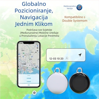 Tracker protiv gubitka kućnih ljubimaca s pametnim pozicioniranjem, Bluetooth, model F3, vodootporan, domet 100 m, kompatibilan s iOS