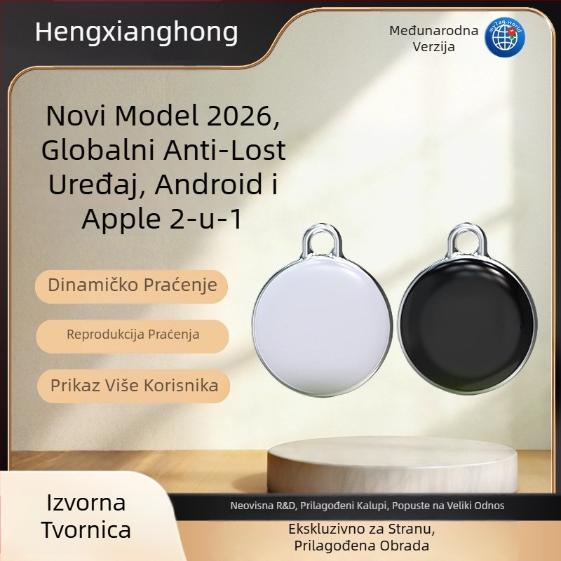 Tracker protiv gubitka kućnih ljubimaca s pametnim pozicioniranjem, Bluetooth, model F3, vodootporan, domet 100 m, kompatibilan s iOS