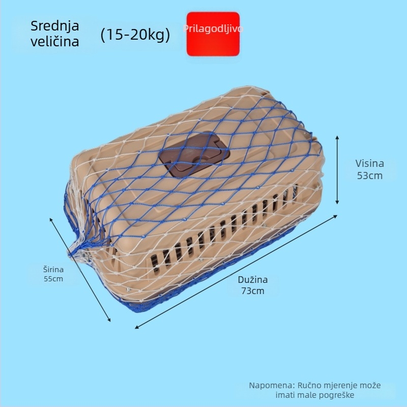 Yongju Kavezica za prijevoz kućnih ljubimaca s ojačanom zaštitnom mrežom – mreža protiv bijega za transport kućnih ljubimaca