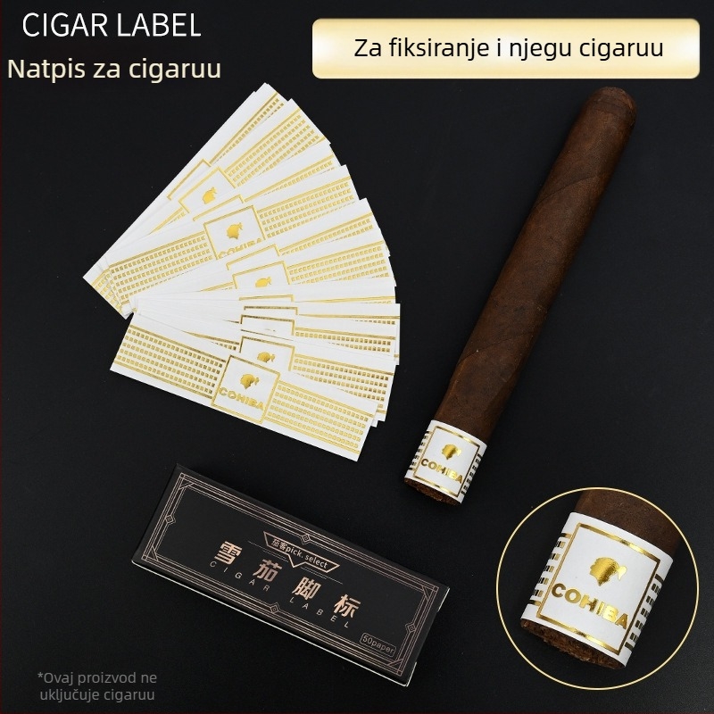 Zaštitni dekorativni patch za kraj cigare - ručno izrađeno, sa samoljepljivom pozadinom, plastični materijal, dizajn Godina zmije, stil lagan luksuz