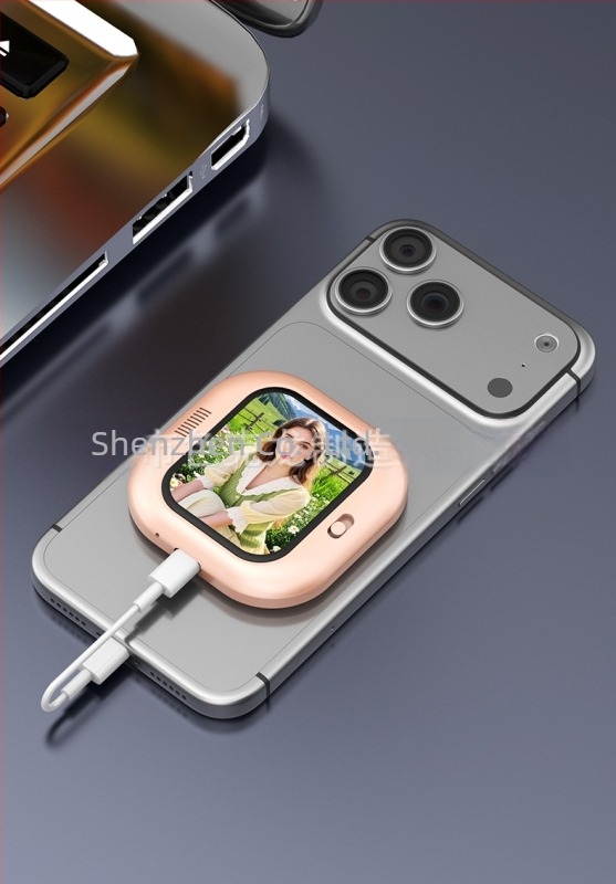 Mini magnetski zaslon za selfie za mobitel s audio projekcijom i zrcalom zaslona, daljinski upravljač za selfie X3