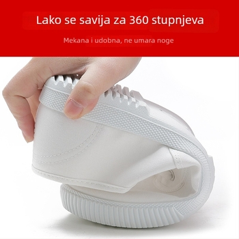 Muške bolničarske cipele, platneni gornji dio, okrugli vrh prsta, injekcijska potplat, tekstilni ulošak, za uredsku upotrebu