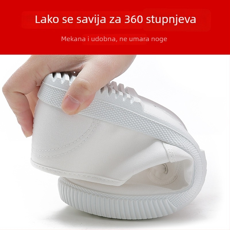 Muške bolničarske cipele, platneni gornji dio, okrugli vrh prsta, injekcijska potplat, tekstilni ulošak, za uredsku upotrebu