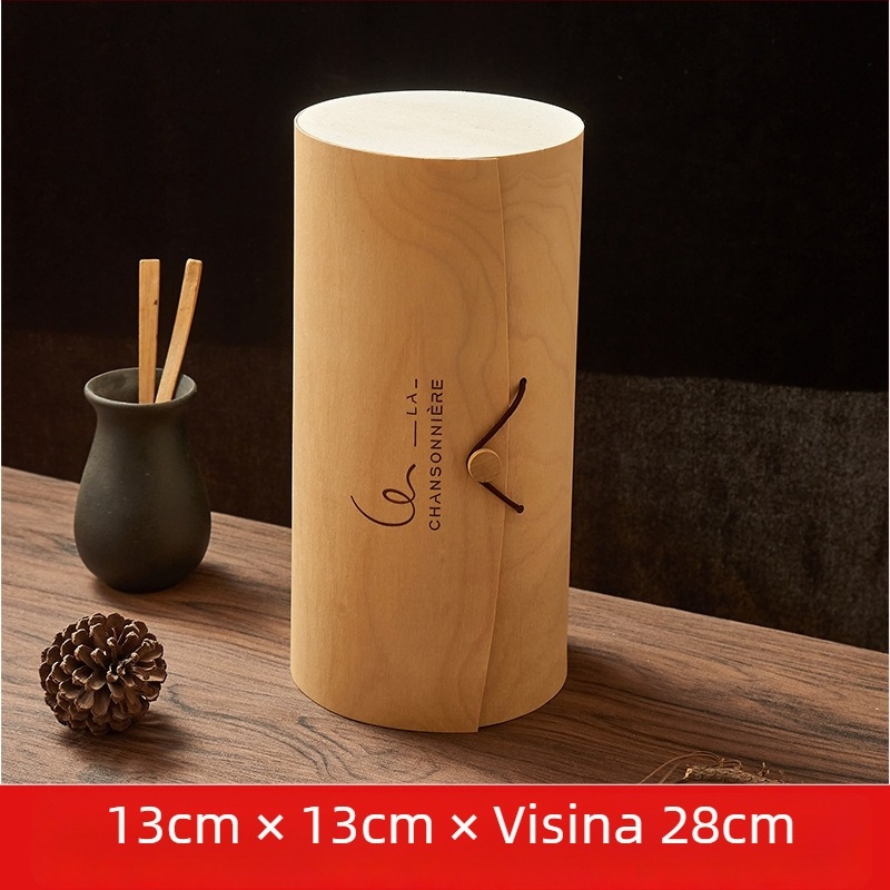 Drvena kutija od čvrstog drveta s okretajem poklopca, višenamjenska kutija za darove i pohranu čaja, likera i eteričnih ulja, mogućnost prilagođenog logotipa — Shunfu