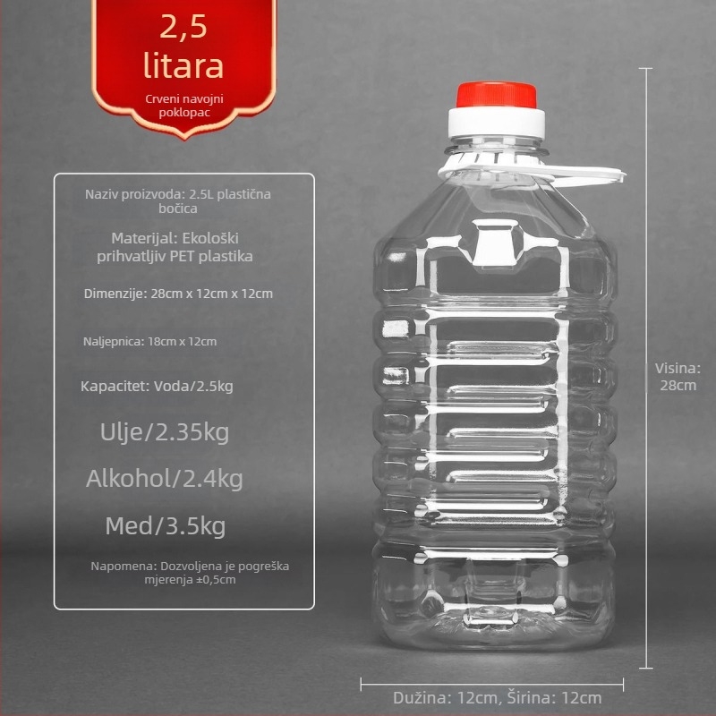 Plastični spremnik za ulje, s debelim stijenkama, automatskim otvaranjem i zatvaranjem poklopca