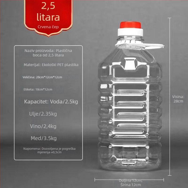 Plastični spremnik za ulje, s debelim stijenkama, automatskim otvaranjem i zatvaranjem poklopca