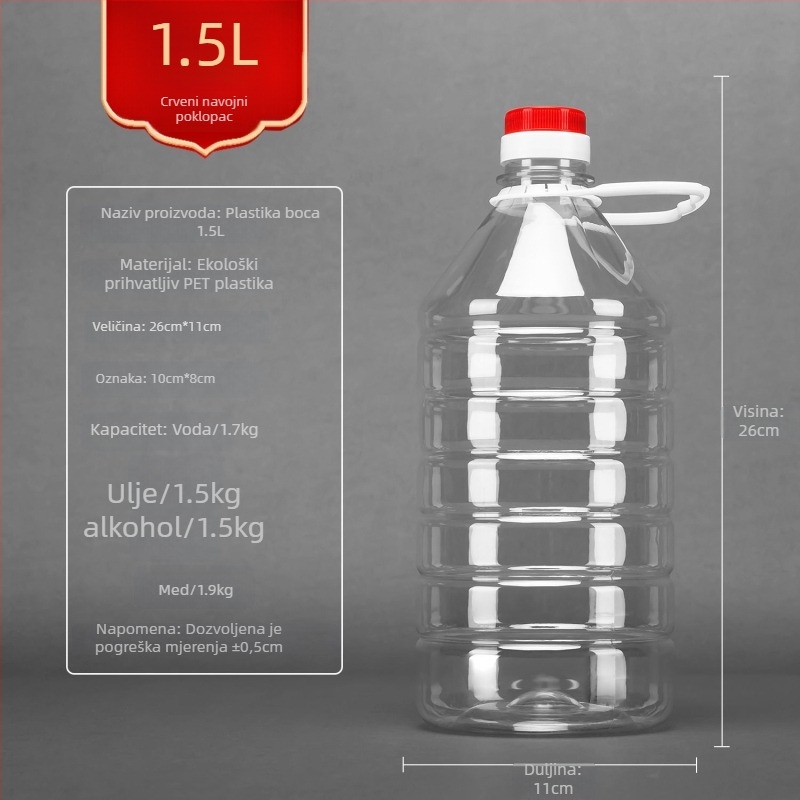 Plastični spremnik za ulje, s debelim stijenkama, automatskim otvaranjem i zatvaranjem poklopca