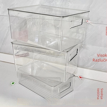 Kutija za stolnu pohranu, veliki model, PET materijal, 10 pretinaca, moderni stil jednostavnosti