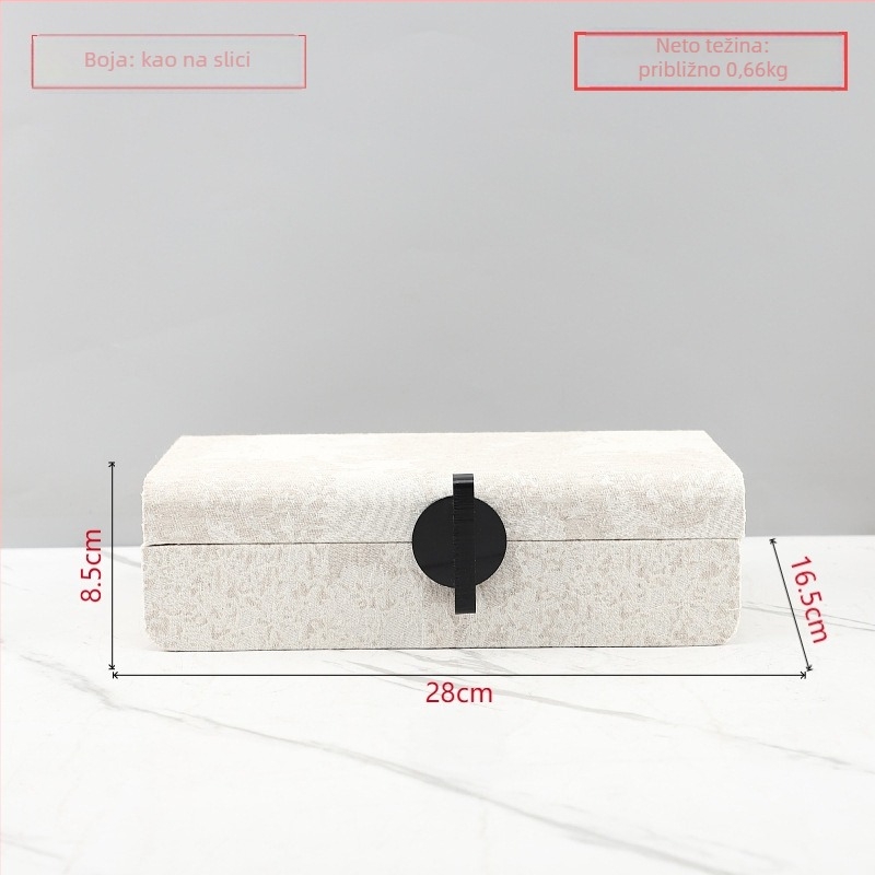 Chaojie Kutija za pohranu nakita | Moderni minimalistički stil | Kapacitet 2 | Preklopni poklop