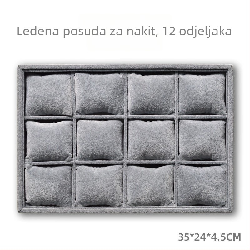 Izložna kutija za satove i nakit sa 12 pretinaca, drveni materijal, podrijetlo Jiangxi, kutija za pakiranje, transportno pakiranje