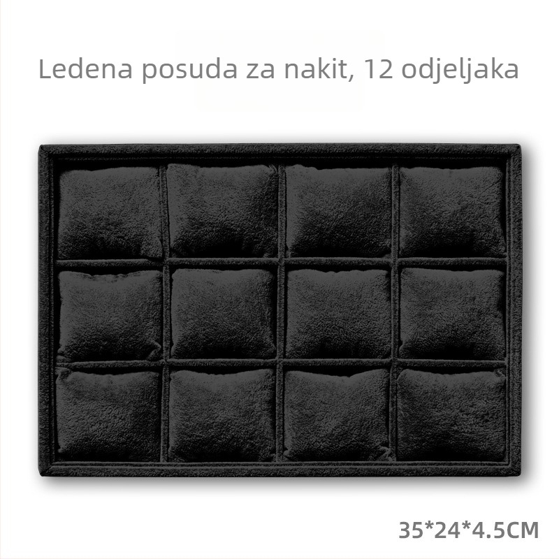 Izložna kutija za satove i nakit sa 12 pretinaca, drveni materijal, podrijetlo Jiangxi, kutija za pakiranje, transportno pakiranje