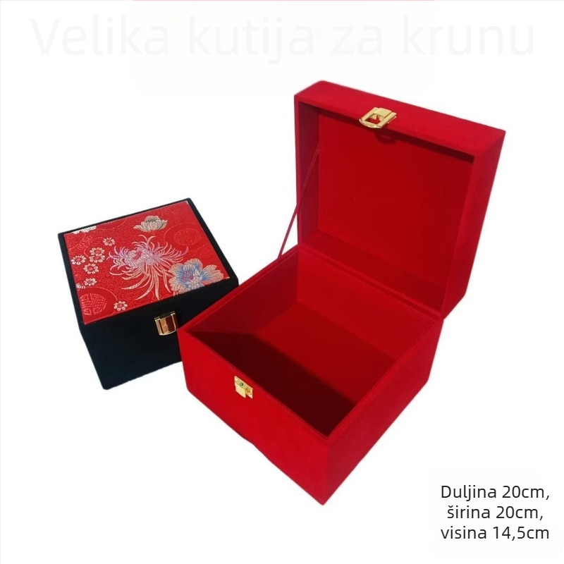 Drvena kutija za nakit s motivima Feniksa i Krune – varijante: kutija za narukvicu, velika kutija krune, mala kutija krune, mala kutija feniksa za ukosnicu za kosu, velika kutija feniksa za ukosnicu za kosu, kutija za prsten feniksa