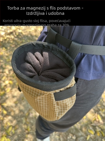 Torba s magnezijevim prahom za penjanje s dizajnom pojasa za vanjsko penjanje i planinarenje; protuklizna torba za prašak za trening u teretani; kutija 150 komada