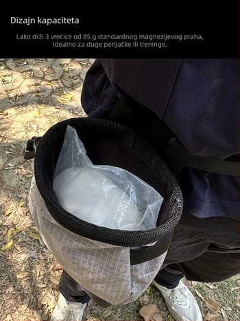 Torba s magnezijevim prahom za penjanje s dizajnom pojasa za vanjsko penjanje i planinarenje; protuklizna torba za prašak za trening u teretani; kutija 150 komada
