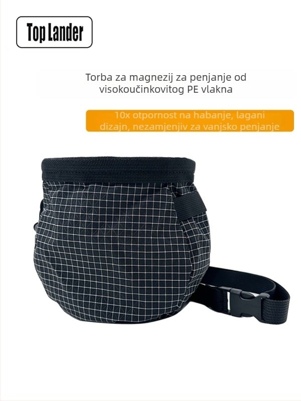 Torba s magnezijevim prahom za penjanje s dizajnom pojasa za vanjsko penjanje i planinarenje; protuklizna torba za prašak za trening u teretani; kutija 150 komada