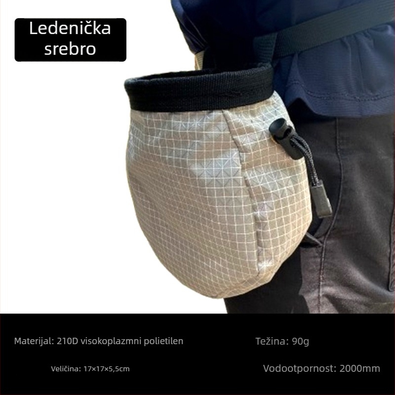Torba s magnezijevim prahom za penjanje s dizajnom pojasa za vanjsko penjanje i planinarenje; protuklizna torba za prašak za trening u teretani; kutija 150 komada