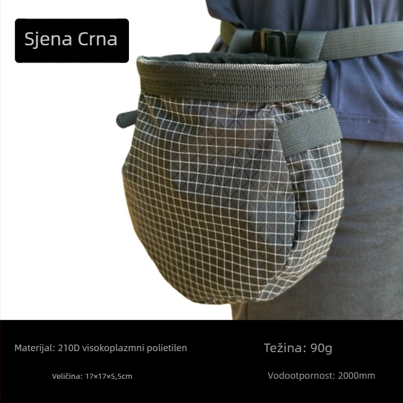 Torba s magnezijevim prahom za penjanje s dizajnom pojasa za vanjsko penjanje i planinarenje; protuklizna torba za prašak za trening u teretani; kutija 150 komada