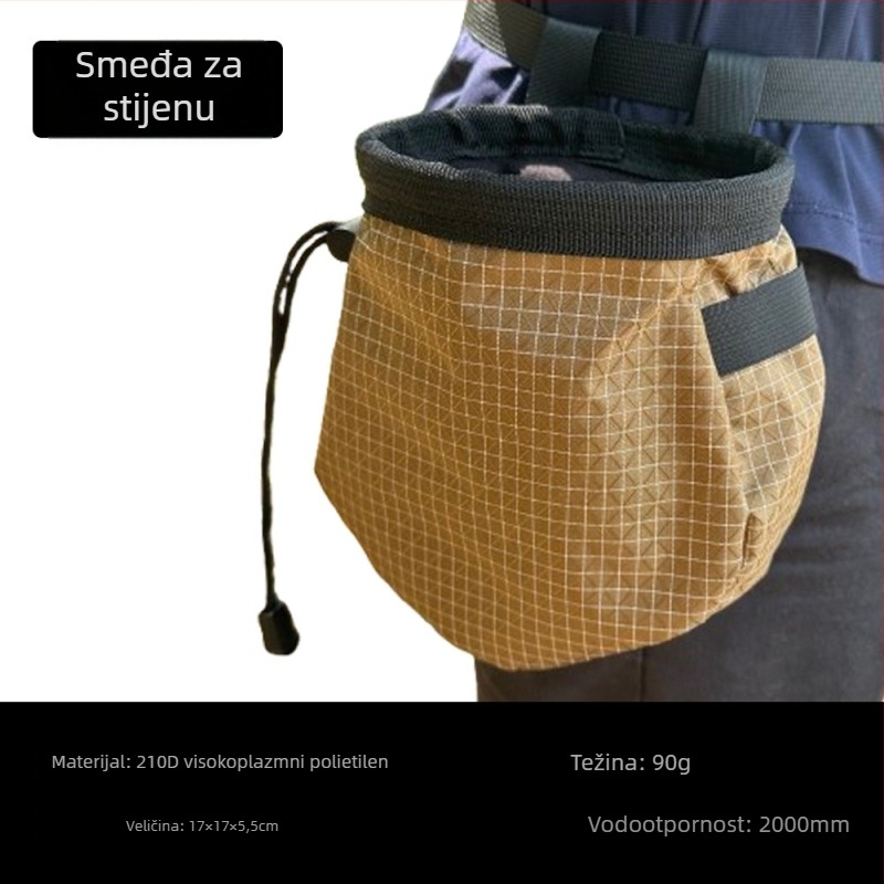 Torba s magnezijevim prahom za penjanje s dizajnom pojasa za vanjsko penjanje i planinarenje; protuklizna torba za prašak za trening u teretani; kutija 150 komada