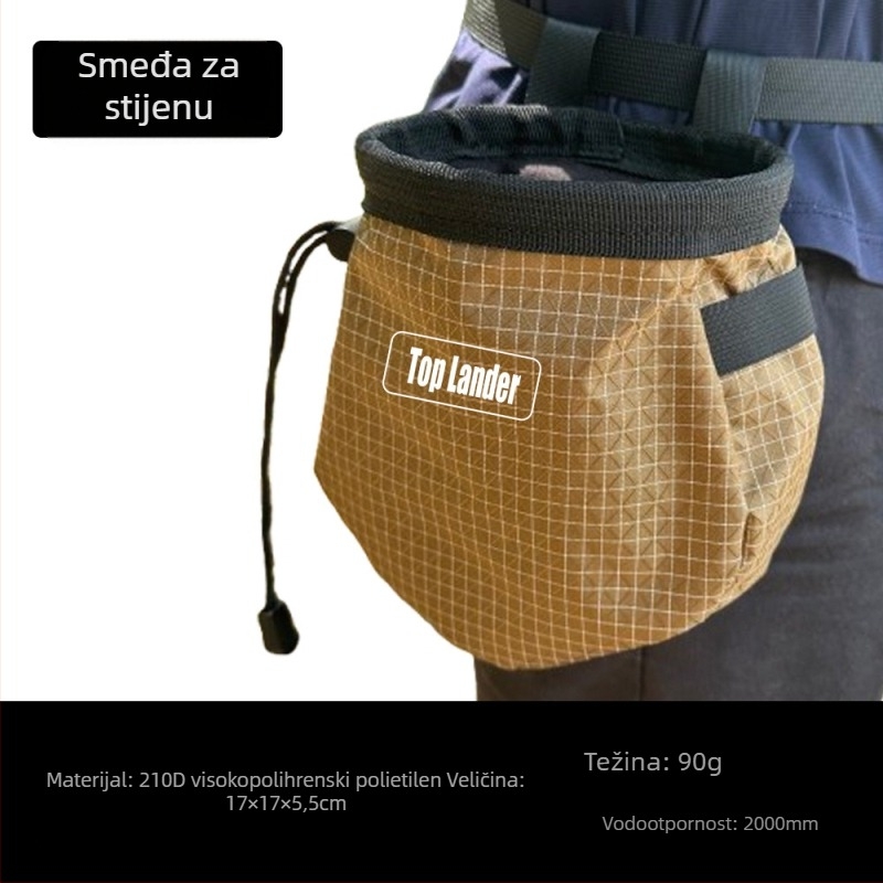 Torba s magnezijevim prahom za penjanje s dizajnom pojasa za vanjsko penjanje i planinarenje; protuklizna torba za prašak za trening u teretani; kutija 150 komada